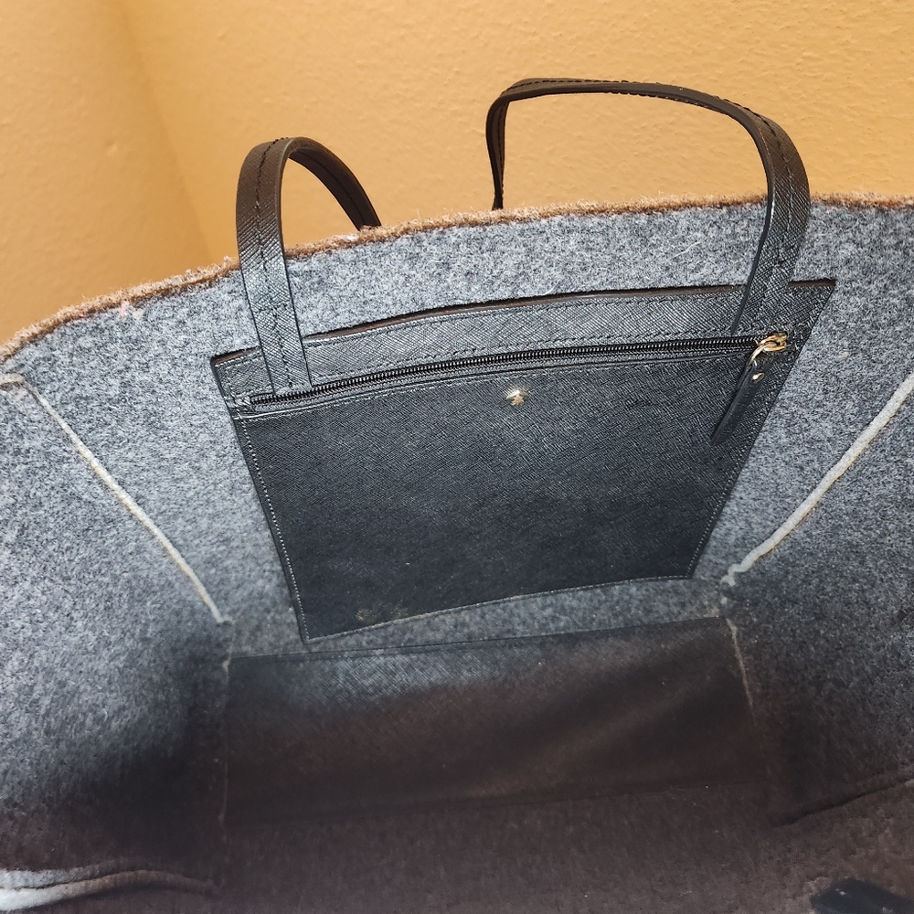 Kate Spade Wink Halie Gray Large Tote Purse - Picture 8 of 10